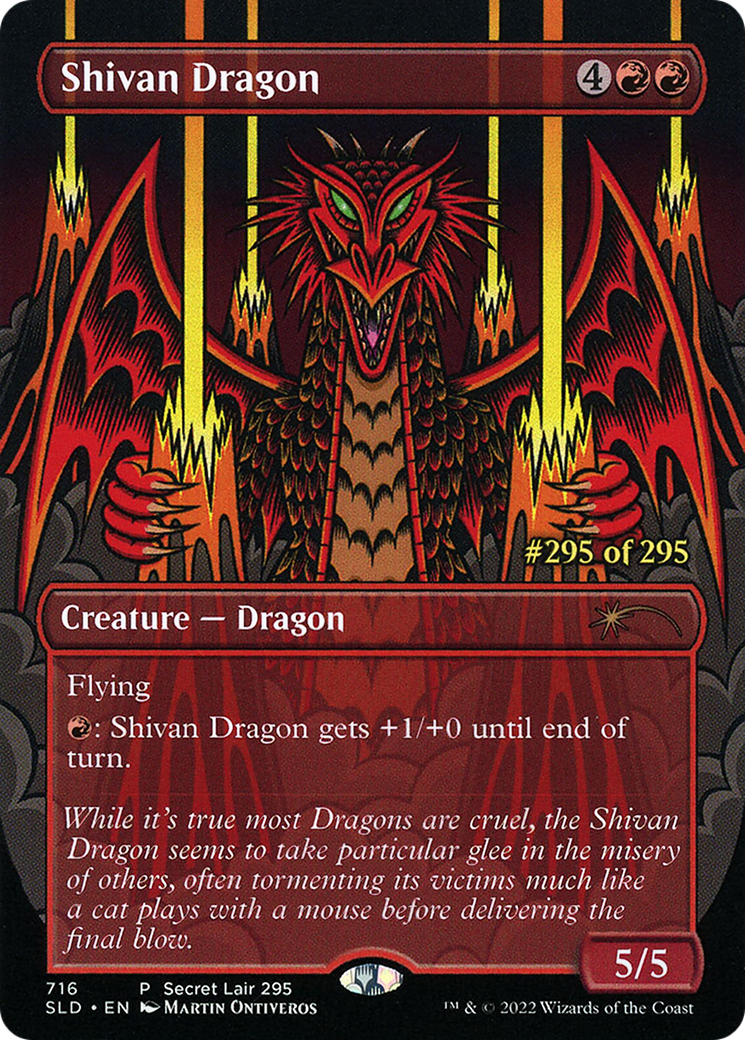 Shivan Dragon (Serialized) [Secret Lair Drop Promos] | Jack's On Queen