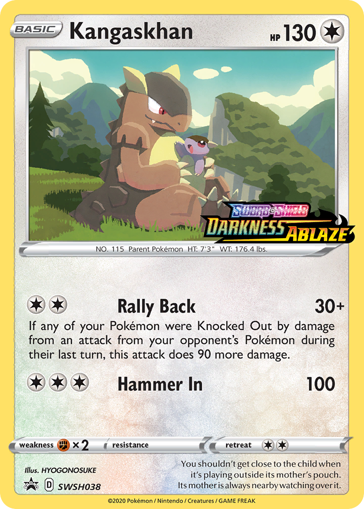 Kangaskhan (SWSH038) (Prerelease Promo) [Sword & Shield: Black Star Promos] | Jack's On Queen