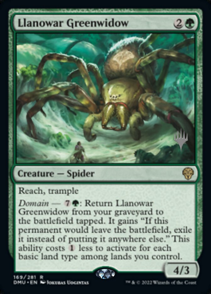 Llanowar Greenwidow (Promo Pack) [Dominaria United Promos] | Jack's On Queen