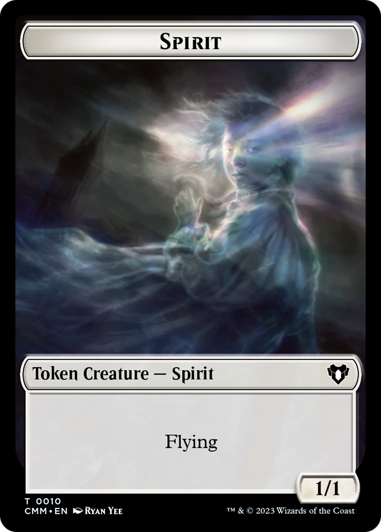 Spirit Token (10) [Commander Masters Tokens] | Jack's On Queen