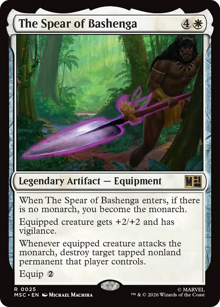 The Spear of Bashenga (Surge Foil) [Marvel Super Heroes Commander] | Jack's On Queen