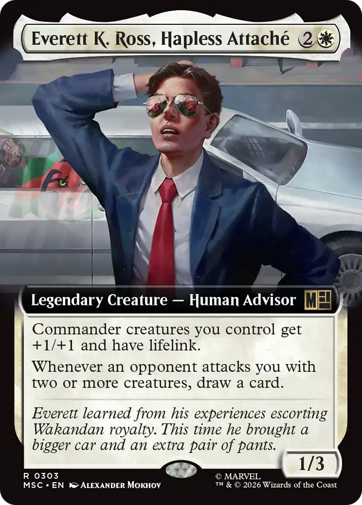 Everett K. Ross, Hapless Attache (Extended Art) [Marvel Super Heroes Commander] | Jack's On Queen