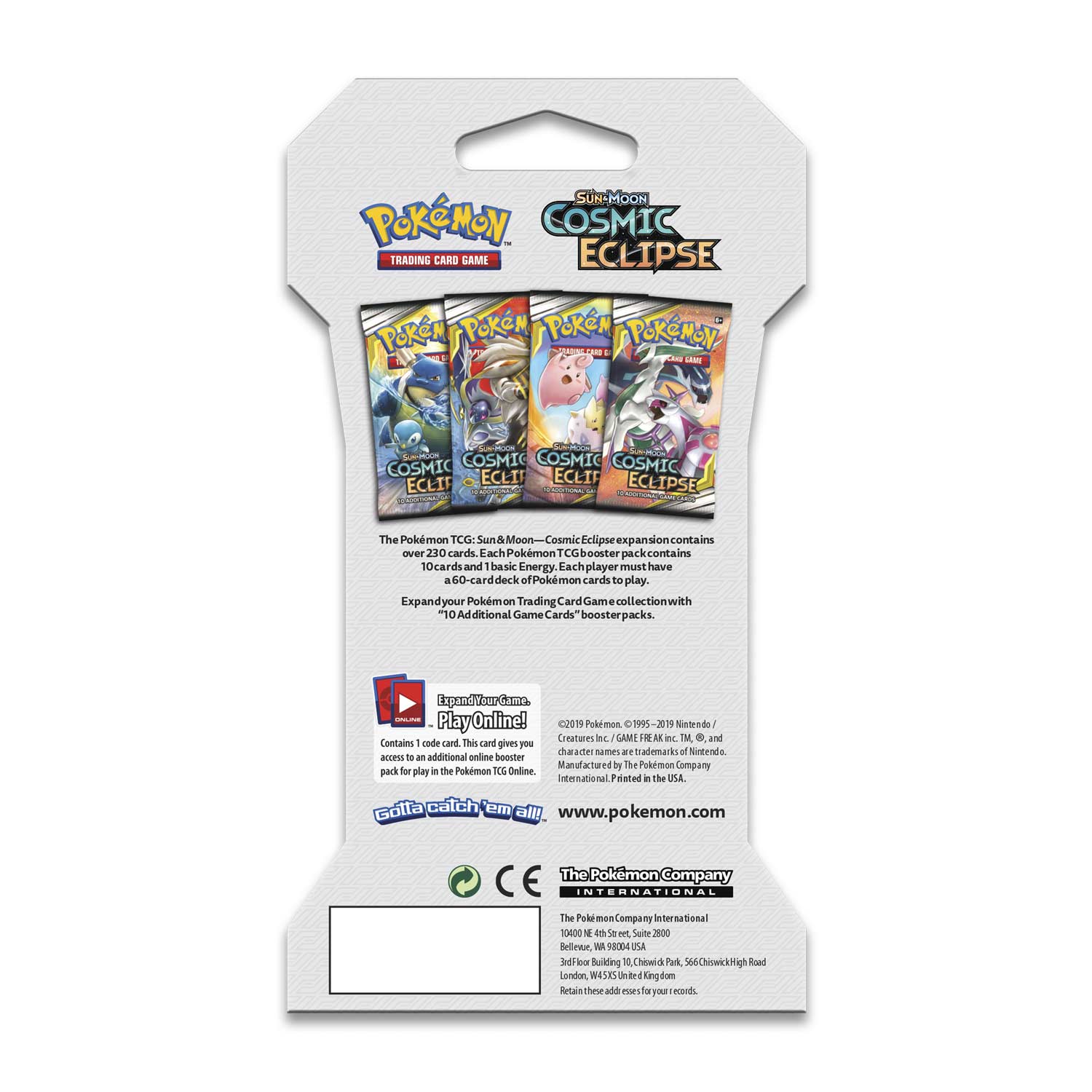 Sun & Moon: Cosmic Eclipse - Sleeved Booster Pack | Jack's On Queen