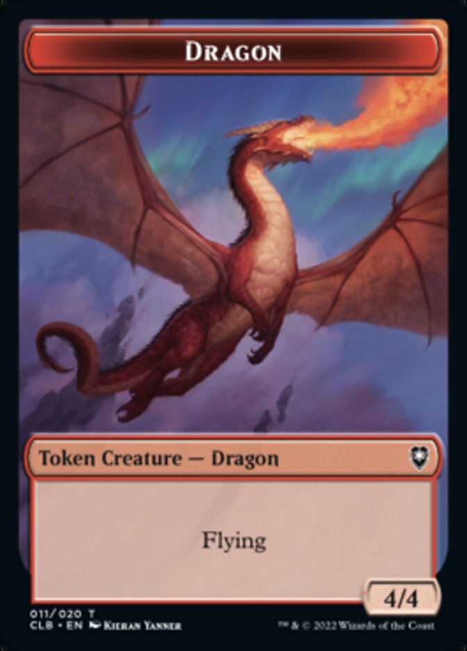 Treasure // Dragon Double-Sided Token [Commander Legends: Battle for Baldur's Gate Tokens] | Jack's On Queen