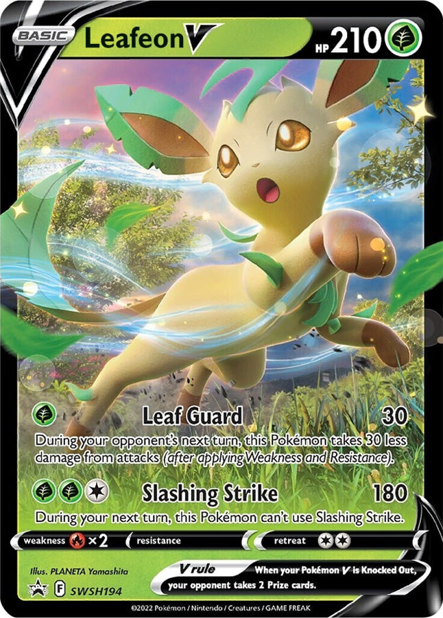 Leafeon V (SWSH194) [Sword & Shield: Black Star Promos] | Jack's On Queen