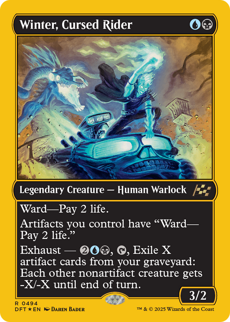 Winter, Cursed Rider (First-Place Foil) [Aetherdrift] | Jack's On Queen