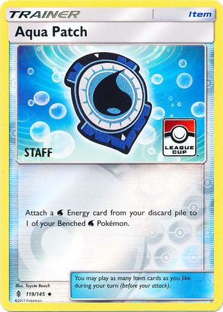 Aqua Patch (119/145) (League Promo Staff) [Sun & Moon: Guardians Rising] | Jack's On Queen