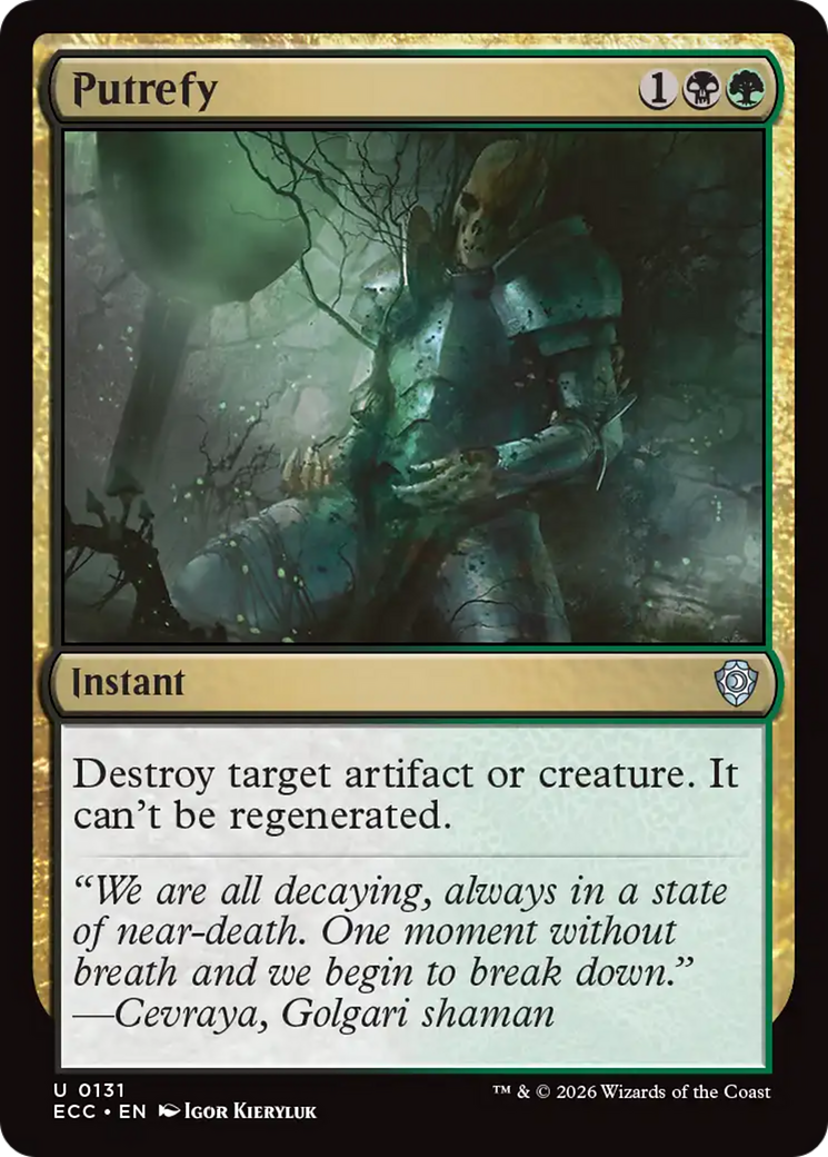 Putrefy [Lorwyn Eclipsed Commander] | Jack's On Queen