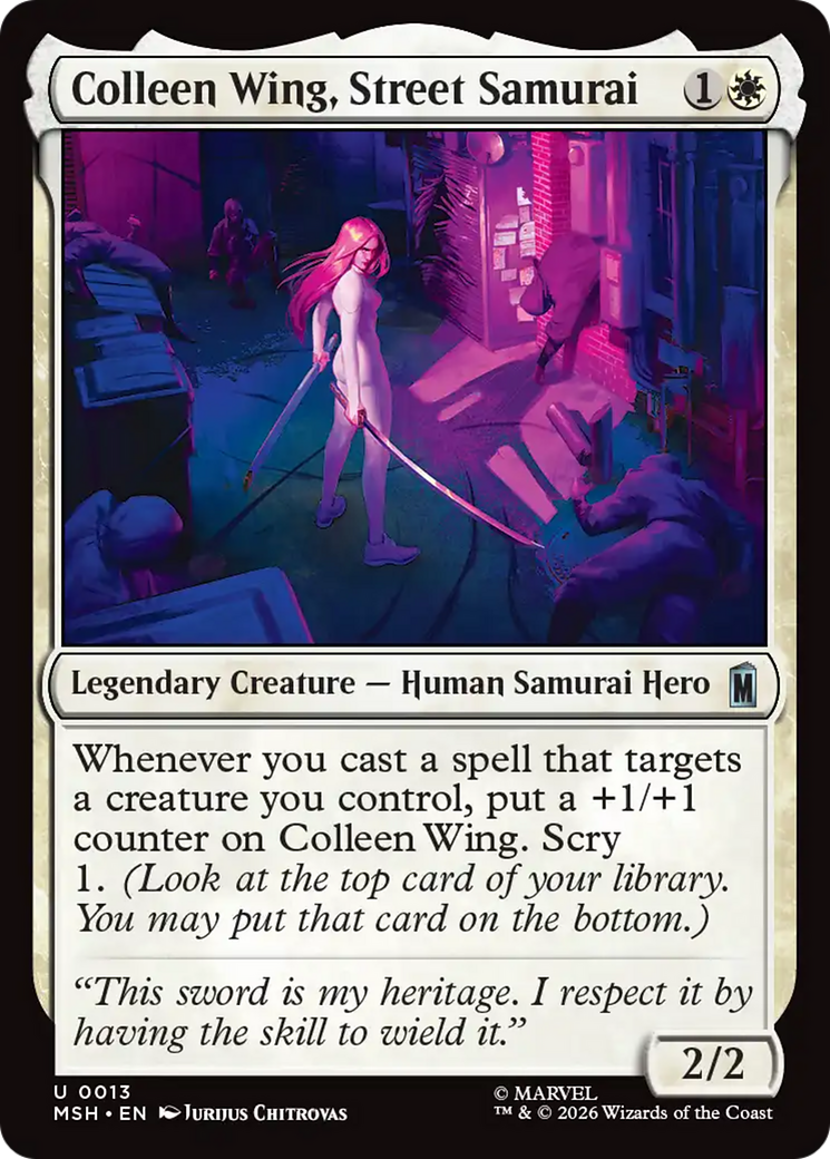 Colleen Wing, Street Samurai [Marvel Super Heroes] | Jack's On Queen