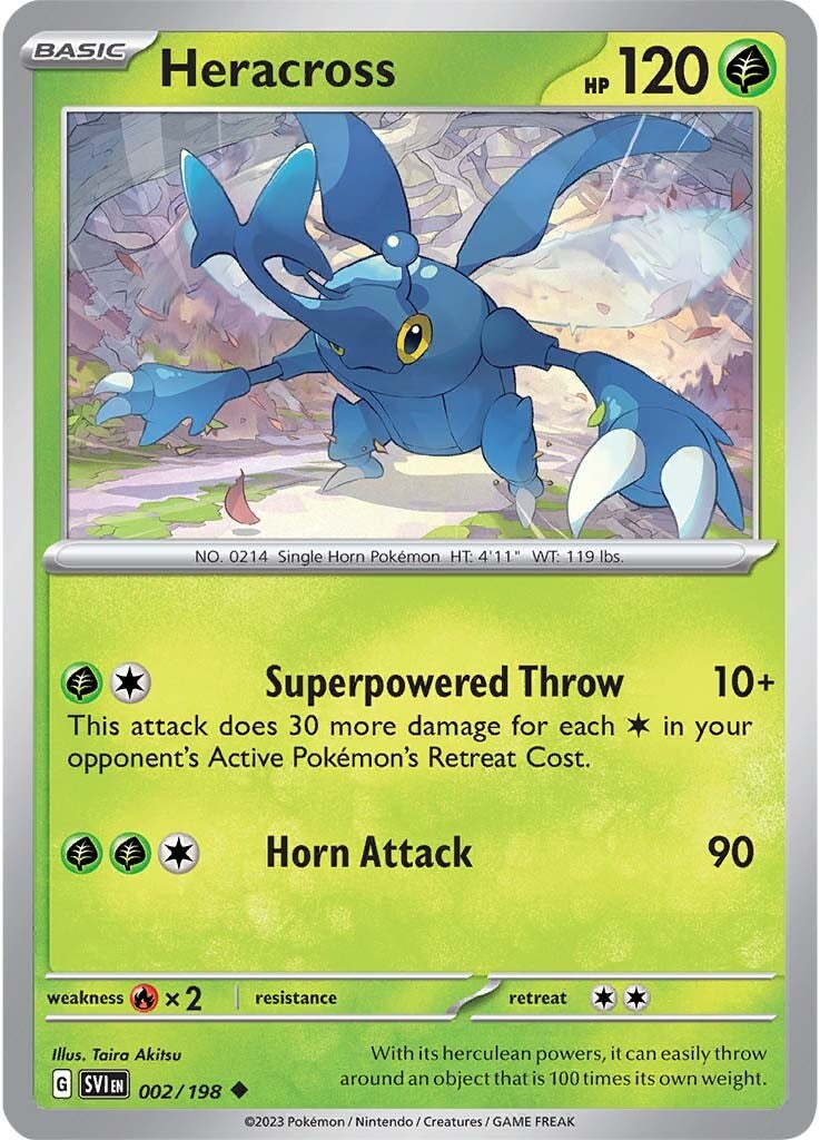 Heracross (002/198) [Scarlet & Violet: Base Set] | Jack's On Queen