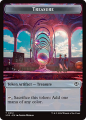 Elemental (0002) // Treasure Double-Sided Token [Secrets of Strixhaven Tokens] | Jack's On Queen