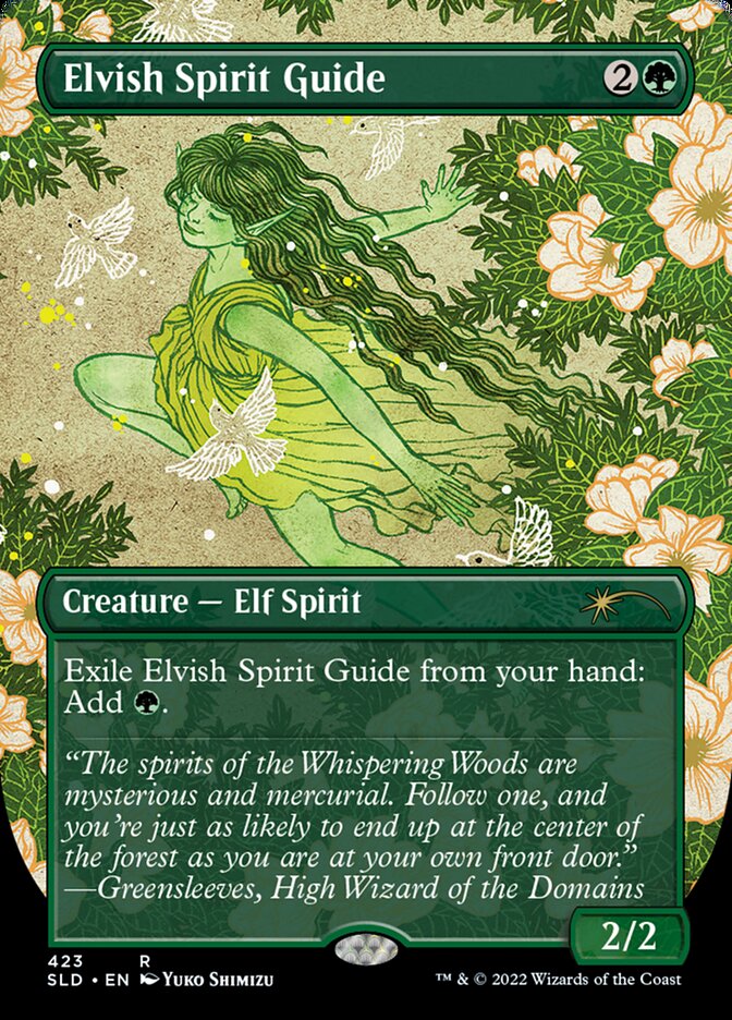 Elvish Spirit Guide (Borderless) [Secret Lair Drop Series] | Jack's On Queen