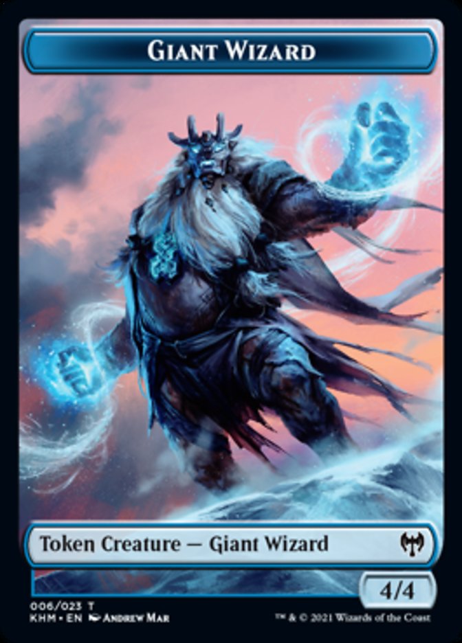 Giant Wizard Token [Kaldheim Tokens] | Jack's On Queen