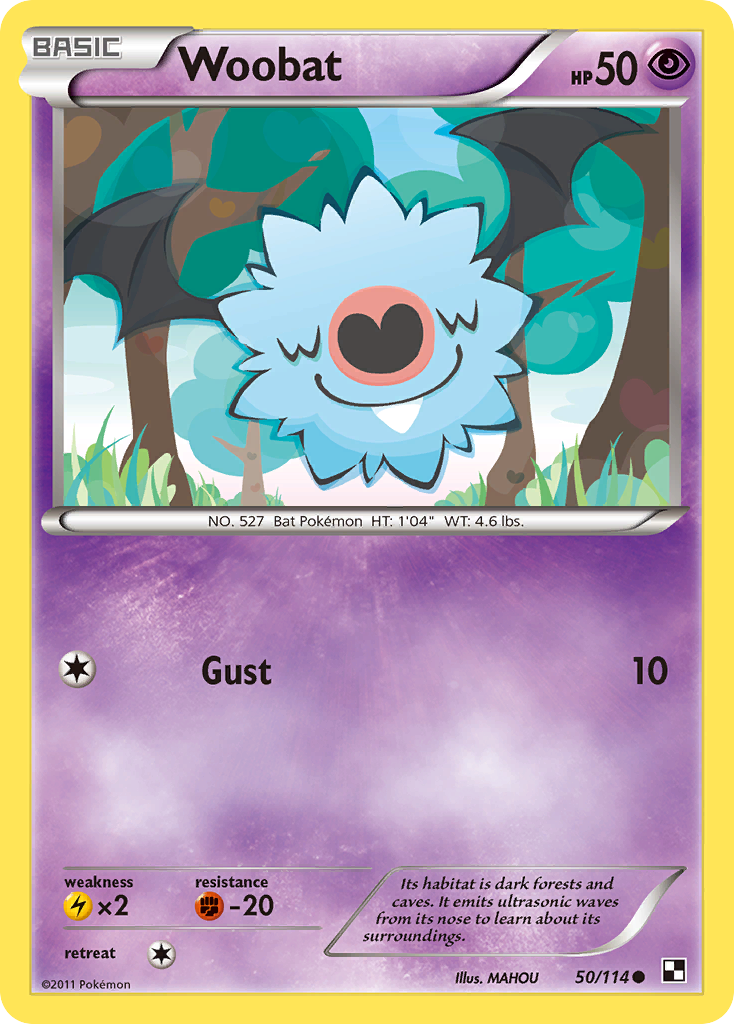 Woobat (50/114) [Black & White: Base Set] | Jack's On Queen