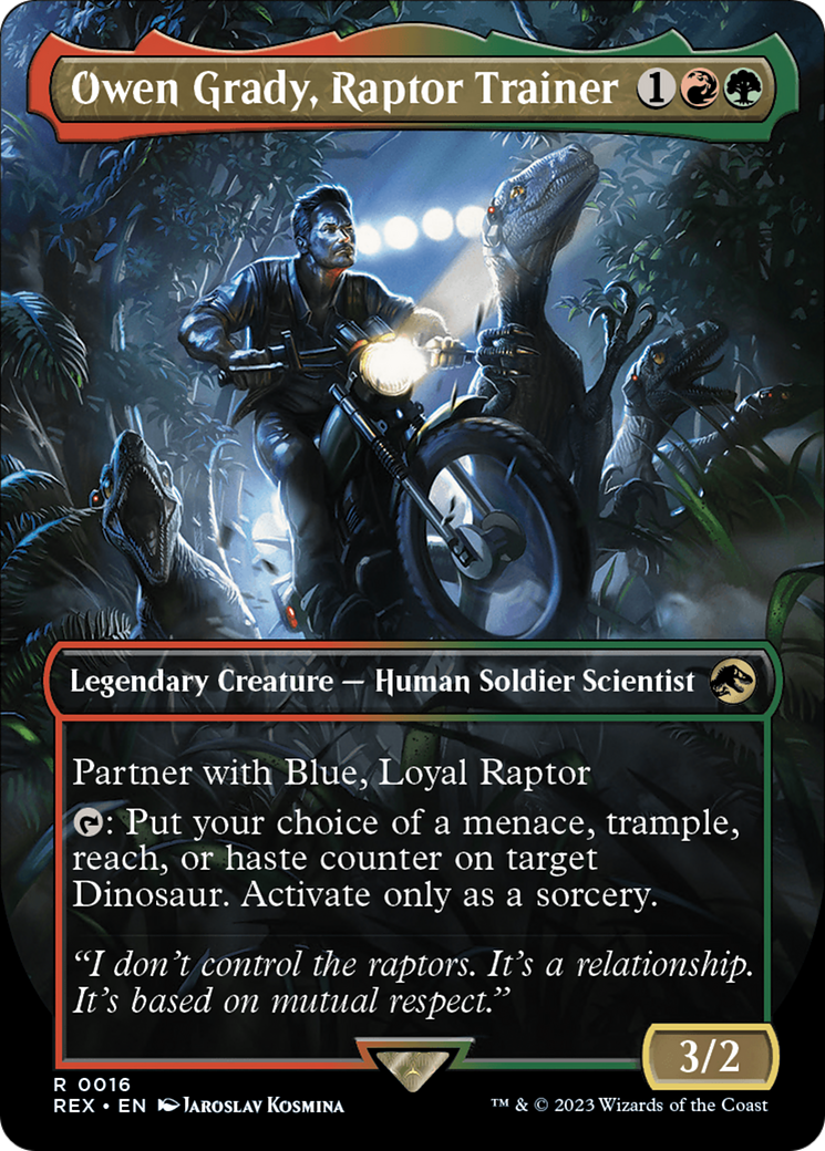 Owen Grady, Raptor Trainer (Borderless) [Jurassic World Collection] | Jack's On Queen