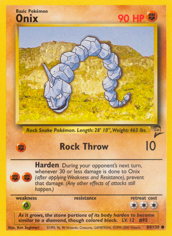 Onix (84/130) [Base Set 2] | Jack's On Queen
