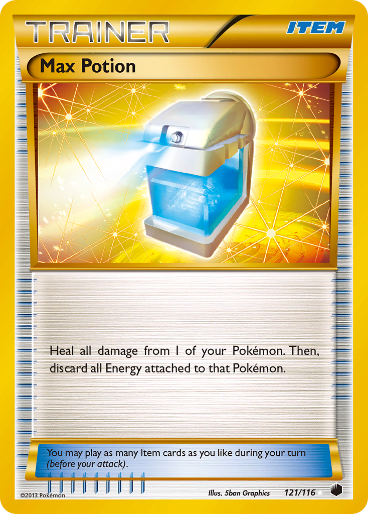 Max Potion (121/116) [Black & White: Plasma Freeze] | Jack's On Queen