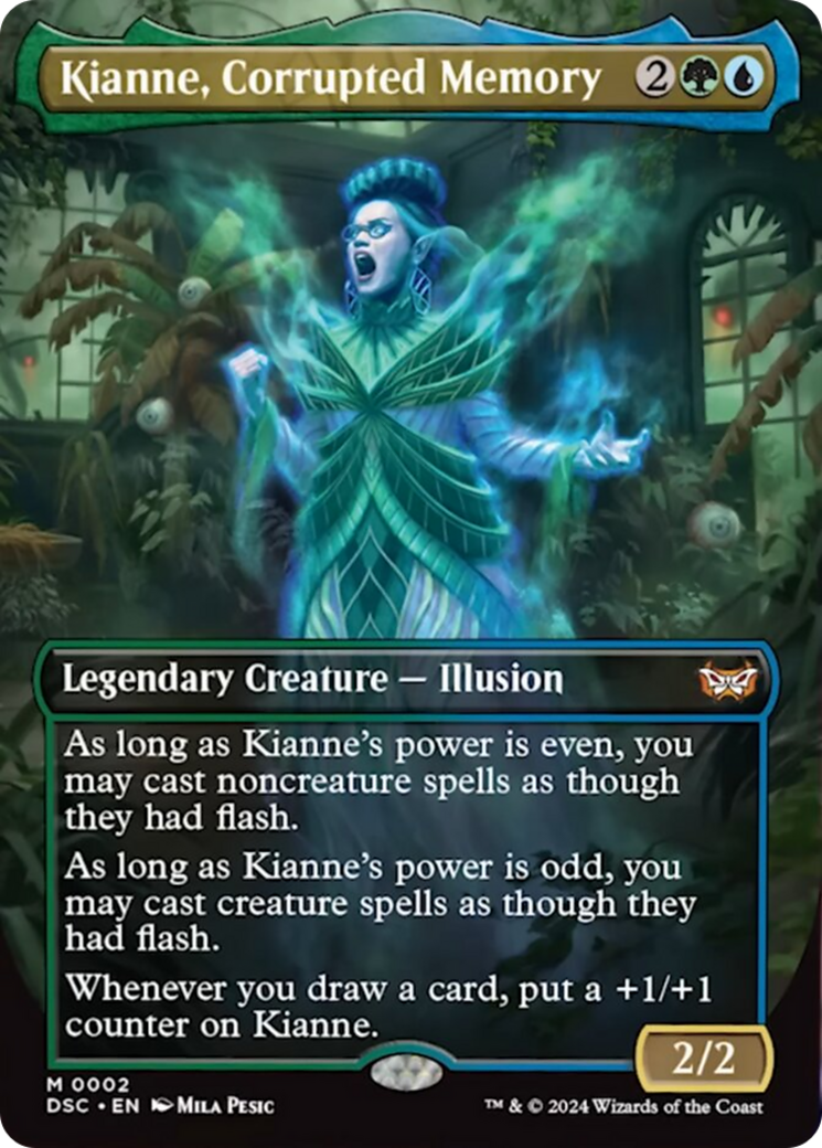 Kianne, Corrupted Memory (Borderless) [Duskmourn: House of Horror Commander] | Jack's On Queen