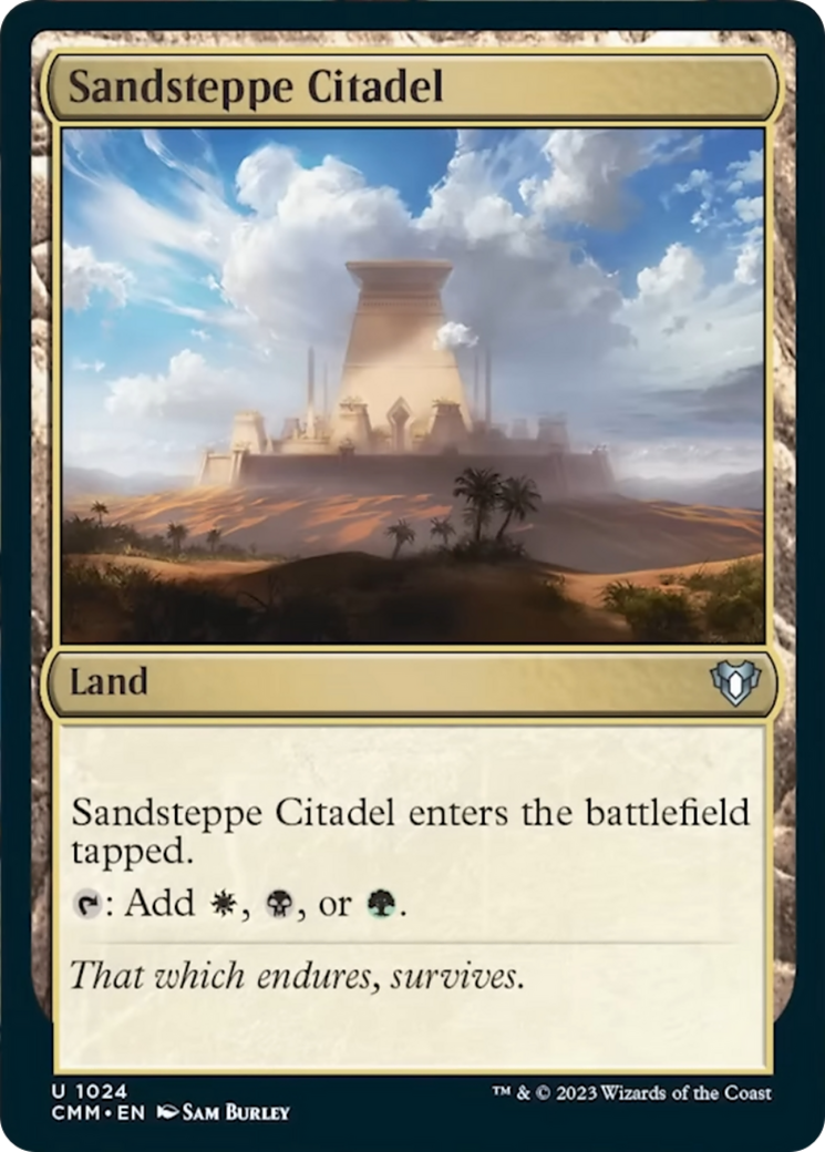 Sandsteppe Citadel [Commander Masters] | Jack's On Queen