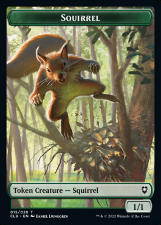 Treasure // Squirrel Double-Sided Token [Commander Legends: Battle for Baldur's Gate Tokens] | Jack's On Queen