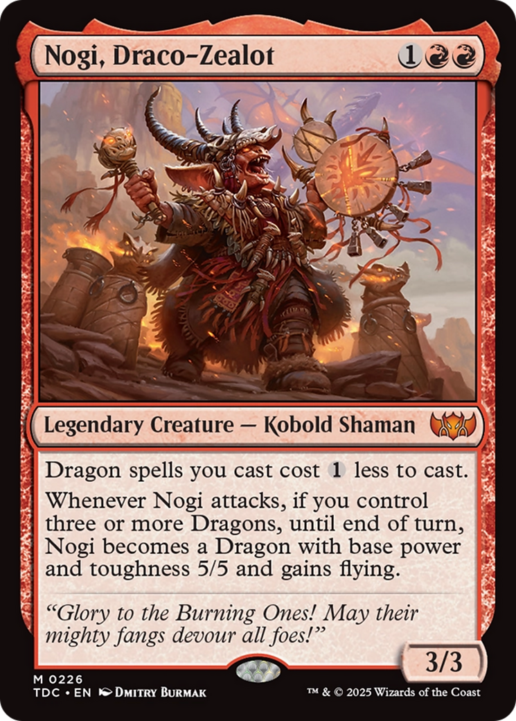 Nogi, Draco-Zealot [Tarkir: Dragonstorm Commander] | Jack's On Queen