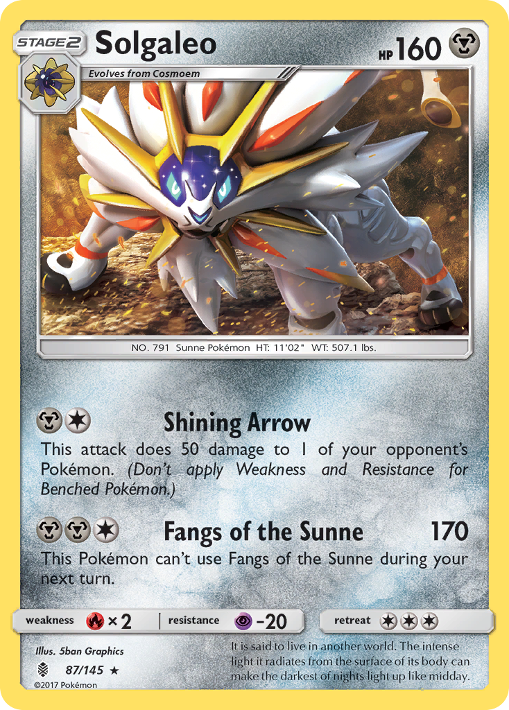 Solgaleo (87/145) [Sun & Moon: Guardians Rising] | Jack's On Queen