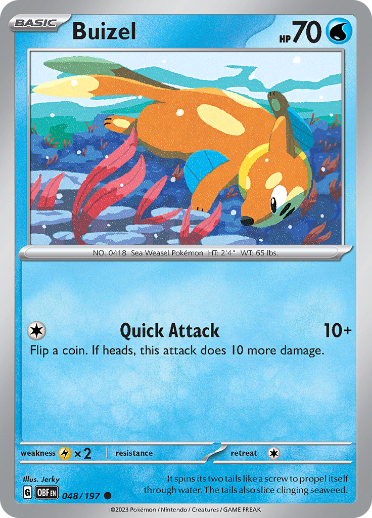 Buizel (048/197) [Scarlet & Violet: Obsidian Flames] | Jack's On Queen