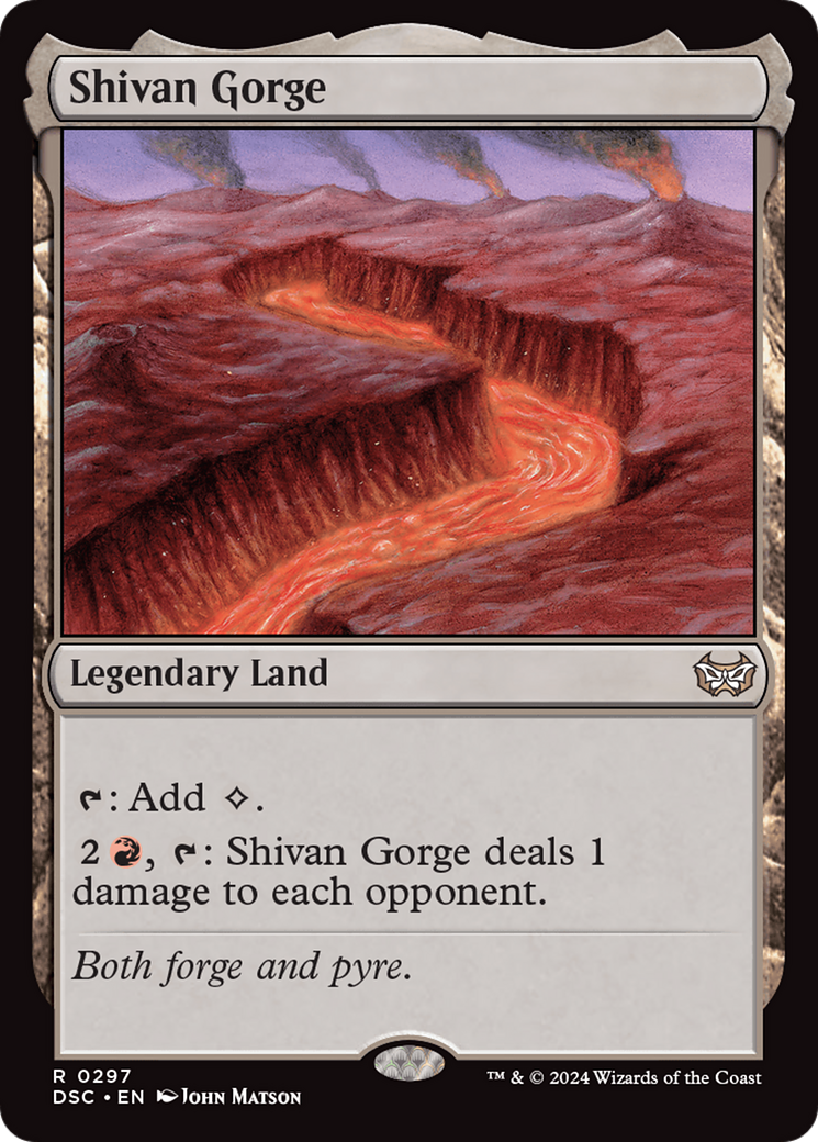 Shivan Gorge [Duskmourn: House of Horror Commander] | Jack's On Queen