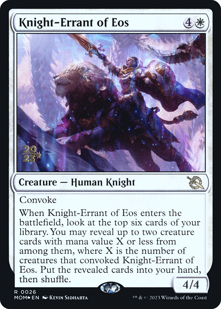 Knight-Errant of Eos [March of the Machine Prerelease Promos] | Jack's On Queen