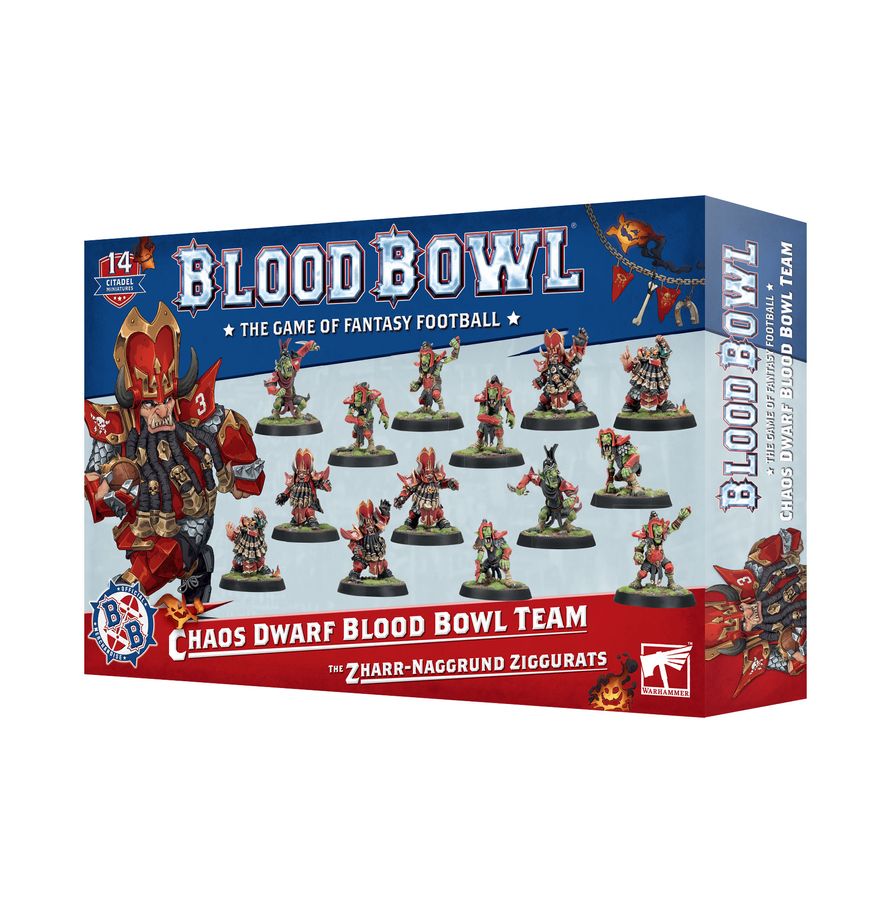 Chaos Dwarf Blood Bowl Team: The Zharr-Naggrund Ziggurats | Jack's On Queen