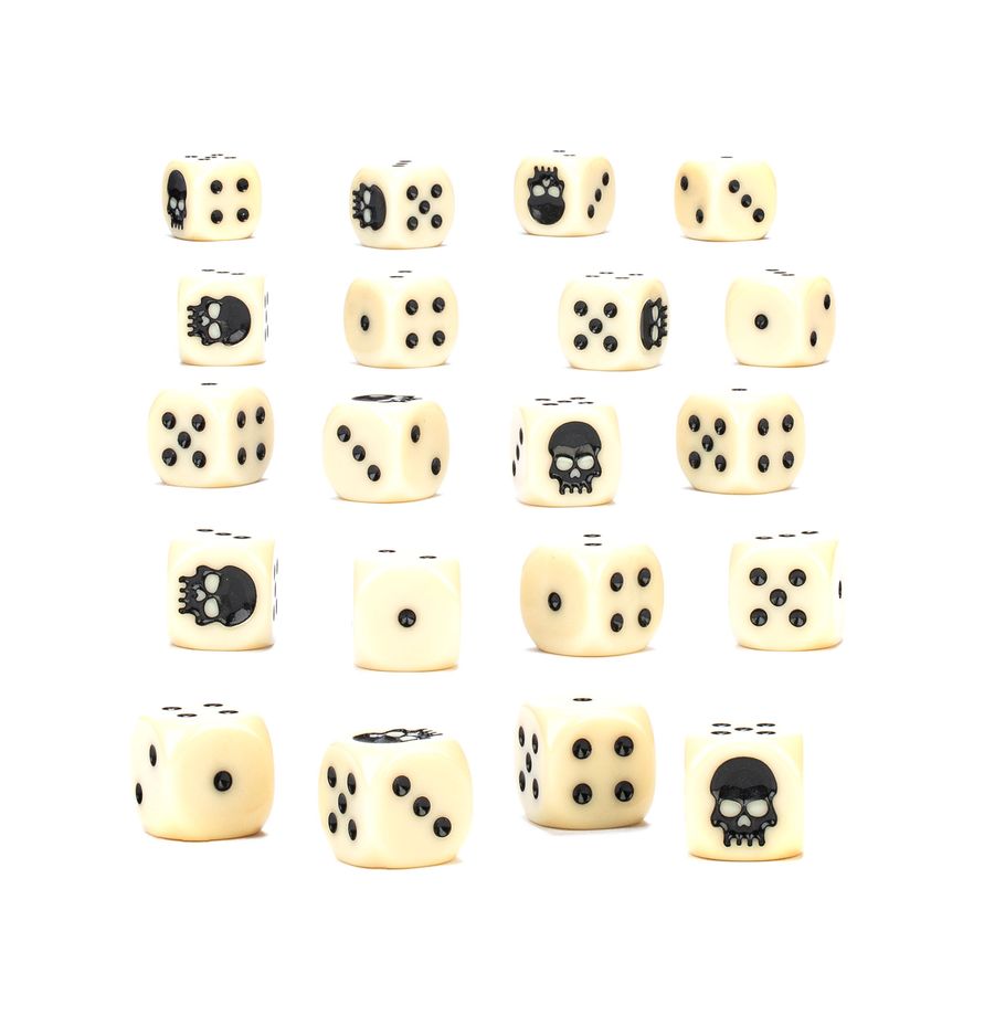 Warhammer Dice (20-Pack) (White) | Jack's On Queen