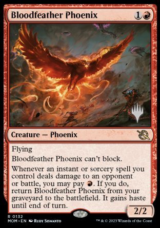 Bloodfeather Phoenix (Promo Pack) [March of the Machine Promos] | Jack's On Queen