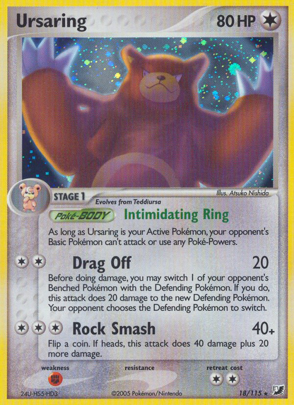 Ursaring (18/115) [EX: Unseen Forces] | Jack's On Queen