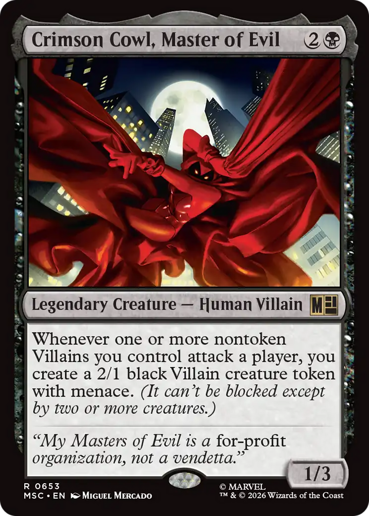 Crimson Cowl, Master of Evil [Marvel Super Heroes Commander] | Jack's On Queen