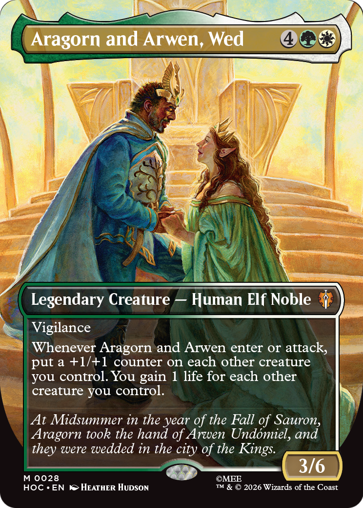 Aragorn and Arwen, Wed (Borderless) [The Hobbit] | Jack's On Queen