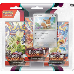 Scarlet & Violet: Obsidian Flames - 3-Pack Blisters (Eevee) | Jack's On Queen