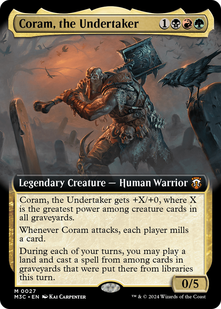 Coram, the Undertaker (Extended Art) [Modern Horizons 3 Commander] | Jack's On Queen