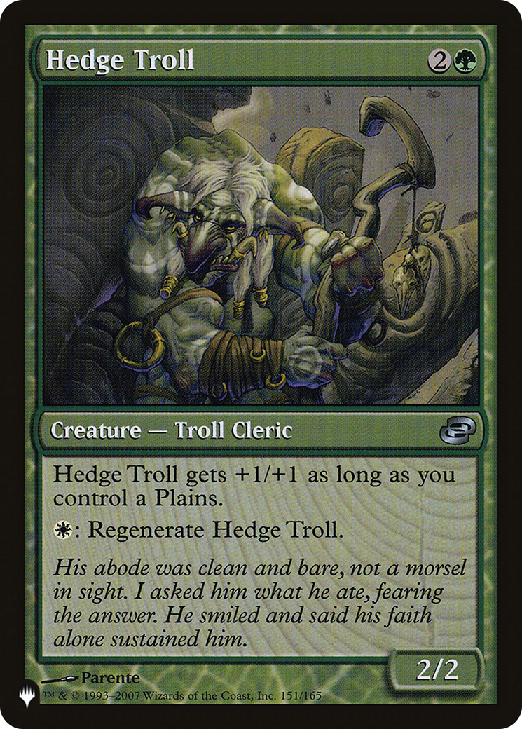 Hedge Troll [The List Reprints] | Jack's On Queen