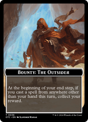 Bounty: The Outsider // Bounty Rules Double-Sided Token [Outlaws of Thunder Junction Commander Tokens] | Jack's On Queen