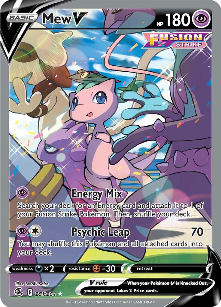 Mew V (251/264) [Sword & Shield: Fusion Strike] | Jack's On Queen