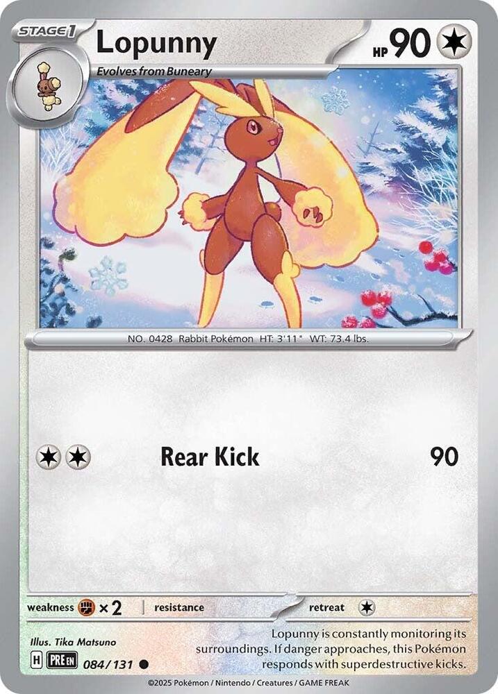 Lopunny (084/131) [Scarlet & Violet: Prismatic Evolutions] | Jack's On Queen