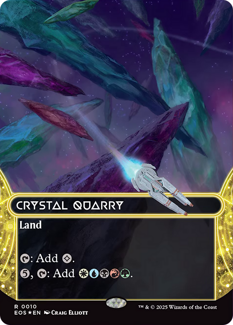 Crystal Quarry (0010) (Borderless) [Edge of Eternities: Stellar Sights] | Jack's On Queen