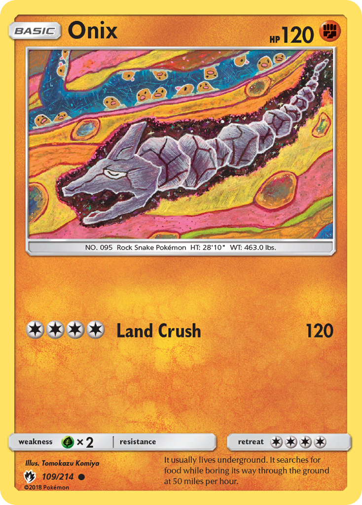 Onix (109/214) [Sun & Moon: Lost Thunder] | Jack's On Queen