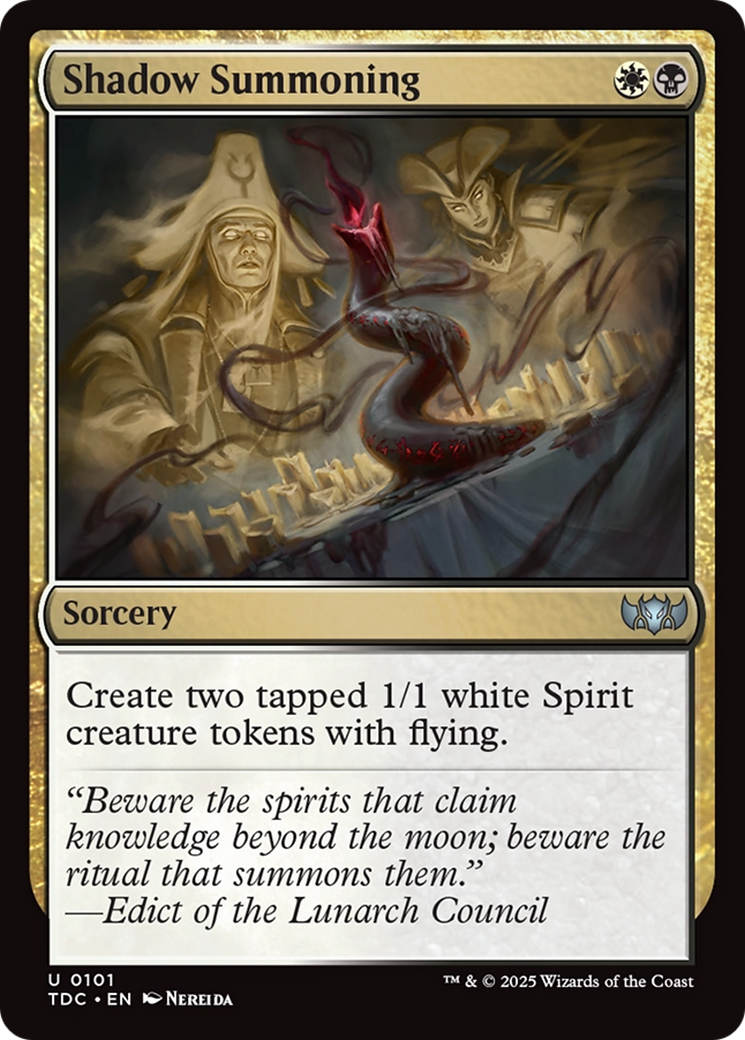 Shadow Summoning [Tarkir: Dragonstorm Commander] | Jack's On Queen