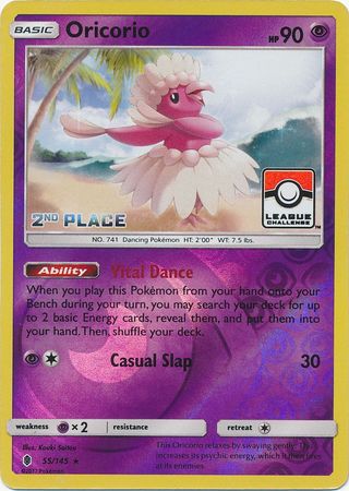 Oricorio (55/145) (League Promo 2nd Place) [Sun & Moon: Guardians Rising] | Jack's On Queen