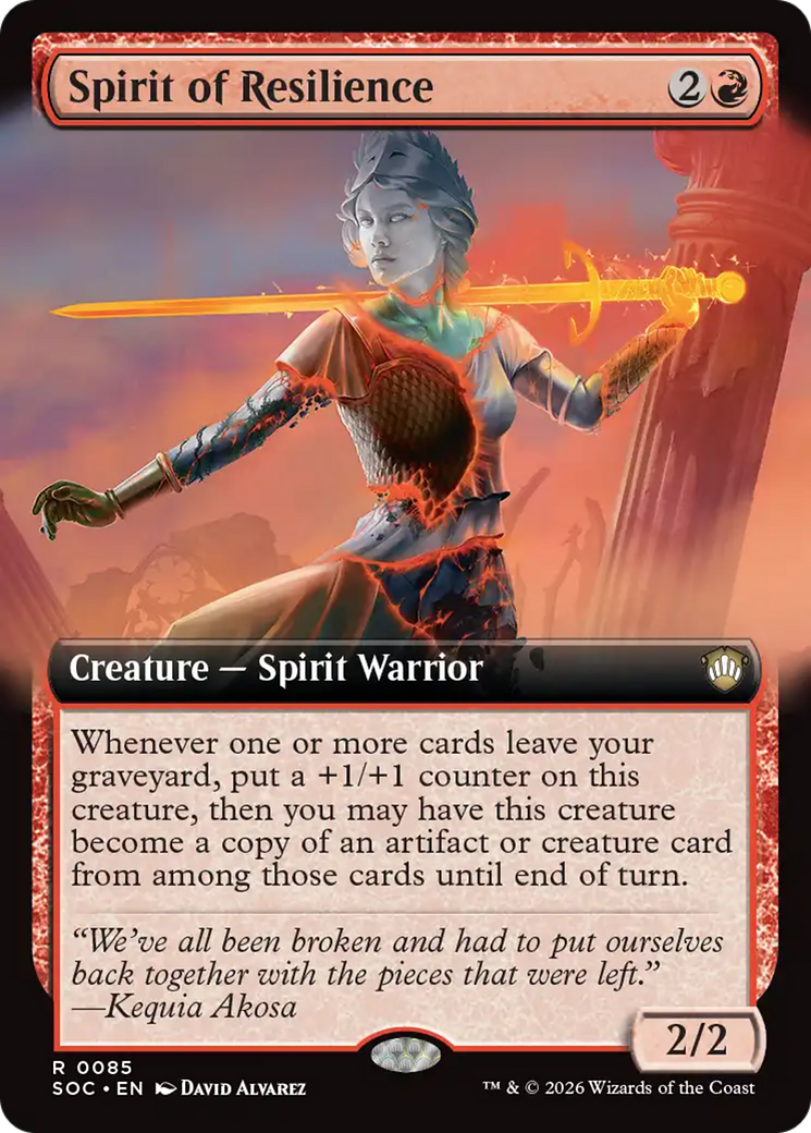 Spirit of Resilience (Extended Art) [Secrets of Strixhaven Commander] | Jack's On Queen