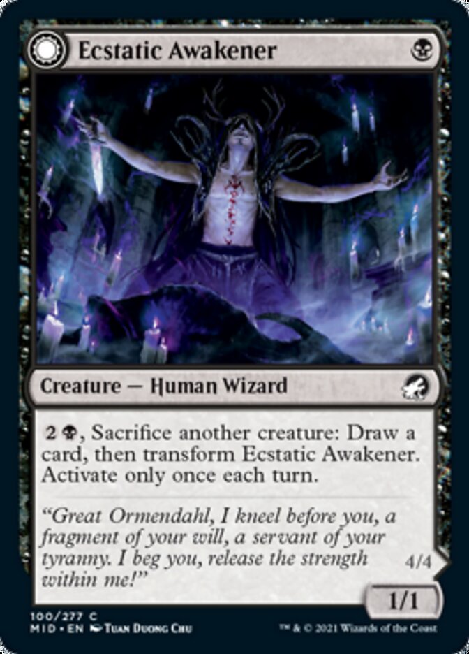 Ecstatic Awakener // Awoken Demon [Innistrad: Midnight Hunt] | Jack's On Queen