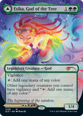 Esika, God of the Tree // The Prismatic Bridge (Display Commander) (Borderless) [Secret Lair: From Cute to Brute] | Jack's On Queen