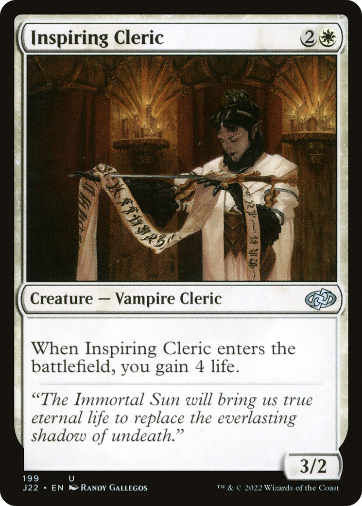 Inspiring Cleric [Jumpstart 2022] | Jack's On Queen