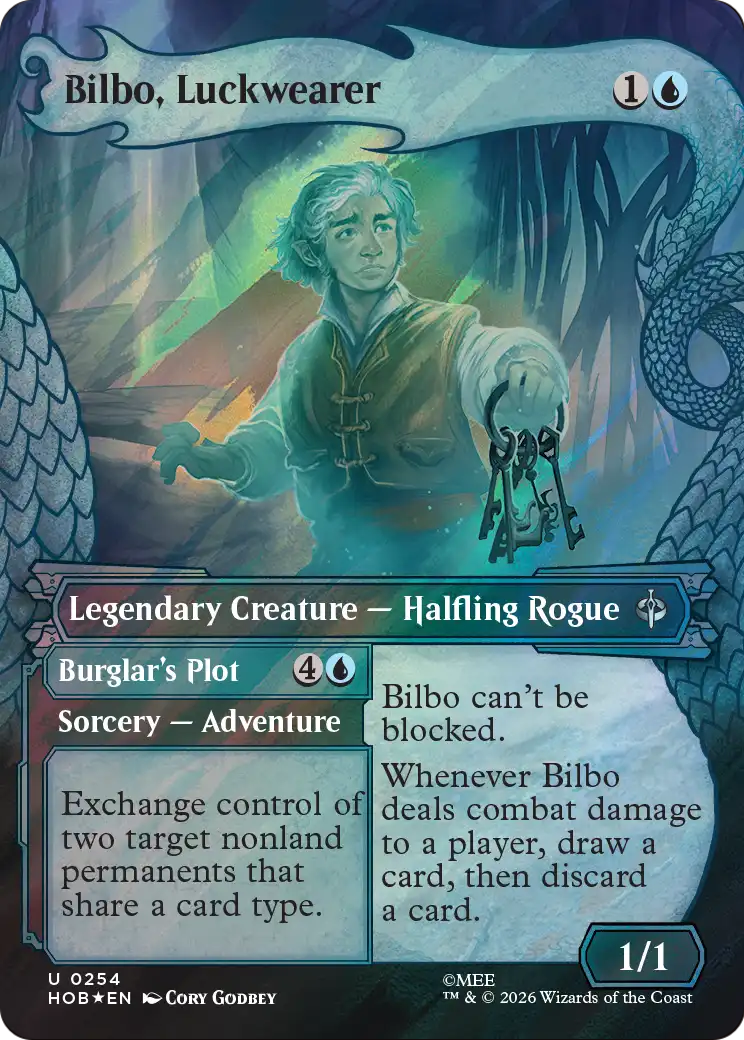 Bilbo, Luckwearer (Showcase) (Surge Foil) [The Hobbit] | Jack's On Queen